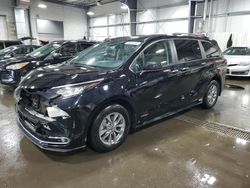 Salvage cars for sale at Ham Lake, MN auction: 2021 Toyota Sienna XLE