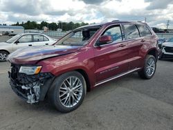 Salvage cars for sale at Pennsburg, PA auction: 2017 Jeep Grand Cherokee Summit