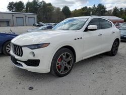 Salvage cars for sale at Mendon, MA auction: 2017 Maserati Levante S Luxury