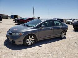 Salvage cars for sale from Copart Andrews, TX: 2011 Honda Civic LX