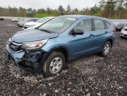 Salvage cars for sale at Windham, ME auction: 2015 Honda CR-V LX