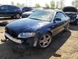 Salvage cars for sale from Copart Elgin, IL: 2008 Audi A4 2.0T Cabriolet Quattro