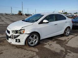 Salvage cars for sale at Oklahoma City, OK auction: 2015 Chevrolet Sonic LTZ