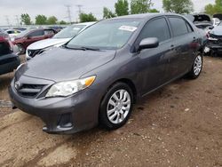 Salvage cars for sale from Copart Elgin, IL: 2012 Toyota Corolla Base