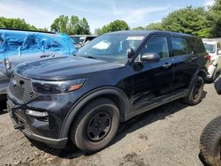 Salvage cars for sale at East Granby, CT auction: 2020 Ford Explorer Police Interceptor