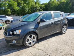 Salvage cars for sale from Copart Austell, GA: 2015 Chevrolet Sonic LTZ