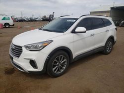 2017 Hyundai Santa FE SE en venta en Brighton, CO