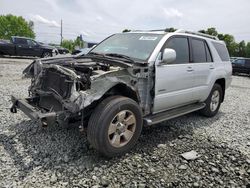 Salvage cars for sale from Copart Mebane, NC: 2004 Toyota 4runner Limited