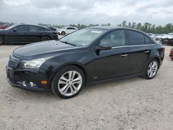 Salvage cars for sale at Houston, TX auction: 2011 Chevrolet Cruze LTZ