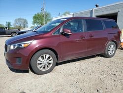 Salvage cars for sale from Copart Blaine, MN: 2017 KIA Sedona LX