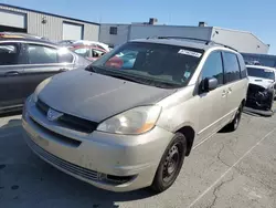 Salvage cars for sale at Vallejo, CA auction: 2005 Toyota Sienna CE