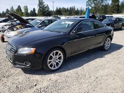 Salvage cars for sale from Copart Graham, WA: 2010 Audi A5 Premium