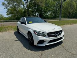 Salvage cars for sale at North Billerica, MA auction: 2020 Mercedes-Benz C 300 4matic