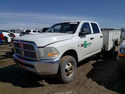 Salvage trucks for sale at Brighton, CO auction: 2012 Dodge RAM 3500 ST