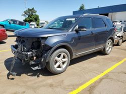 Salvage cars for sale at Woodhaven, MI auction: 2017 Ford Explorer XLT