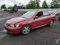 Salvage cars for sale from Copart New Britain, CT: 2002 Honda Accord EX