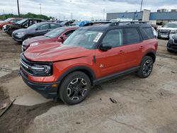 Salvage cars for sale at Woodhaven, MI auction: 2022 Ford Bronco Sport Outer Banks