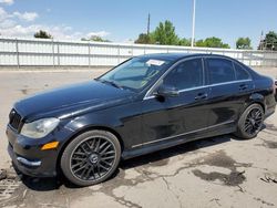 Mercedes-Benz c 300 4matic salvage cars for sale: 2013 Mercedes-Benz C 300 4matic