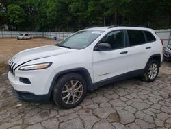 Salvage cars for sale at Austell, GA auction: 2016 Jeep Cherokee Sport