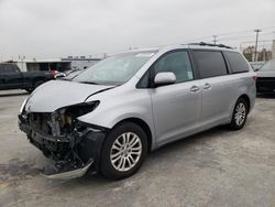 Salvage cars for sale at Sun Valley, CA auction: 2017 Toyota Sienna XLE