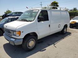 Salvage trucks for sale at San Martin, CA auction: 1999 Ford Econoline E250 Van