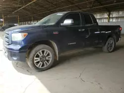 Toyota Tundra Double cab Limited salvage cars for sale: 2013 Toyota Tundra Double Cab Limited