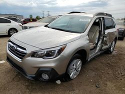 Salvage cars for sale from Copart Elgin, IL: 2019 Subaru Outback 2.5I Premium