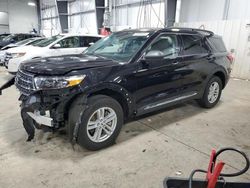 Salvage cars for sale from Copart Ham Lake, MN: 2022 Ford Explorer XLT