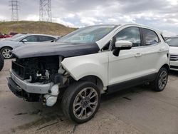 Salvage cars for sale at Littleton, CO auction: 2019 Ford Ecosport Titanium