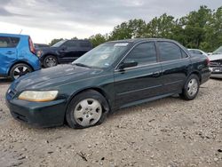 Salvage cars for sale at Houston, TX auction: 2001 Honda Accord EX