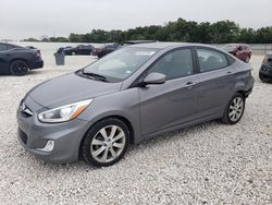 Salvage cars for sale from Copart New Braunfels, TX: 2014 Hyundai Accent GLS