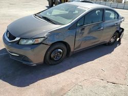Salvage cars for sale from Copart Sun Valley, CA: 2013 Honda Civic LX