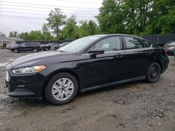 Salvage cars for sale from Copart Waldorf, MD: 2014 Ford Fusion S