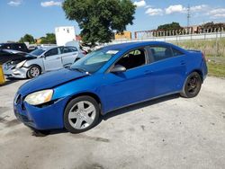 Pontiac G6 Base salvage cars for sale: 2007 Pontiac G6 Base