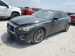 Salvage cars for sale at San Antonio, TX auction: 2018 Infiniti Q50 Luxe