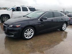 Salvage cars for sale at Grand Prairie, TX auction: 2017 Chevrolet Malibu LT