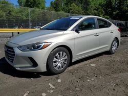 Salvage cars for sale from Copart Waldorf, MD: 2017 Hyundai Elantra SE