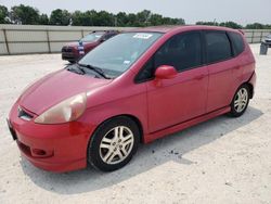 Salvage cars for sale at New Braunfels, TX auction: 2008 Honda FIT Sport
