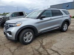 Salvage cars for sale at Woodhaven, MI auction: 2022 Ford Explorer XLT