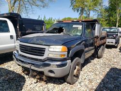 Salvage trucks for sale at West Warren, MA auction: 2005 GMC New Sierra K3500