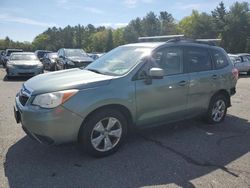 Salvage cars for sale at Exeter, RI auction: 2015 Subaru Forester 2.5I Premium