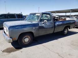 Salvage cars for sale from Copart Anthony, TX: 1988 Dodge D-SERIES D150