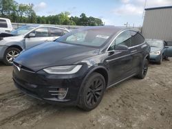 Salvage cars for sale at Spartanburg, SC auction: 2017 Tesla Model X