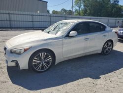 Salvage cars for sale from Copart Gastonia, NC: 2021 Infiniti Q50 Sensory