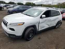 Salvage cars for sale at East Granby, CT auction: 2017 Jeep Cherokee Latitude