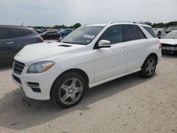 Salvage cars for sale at San Antonio, TX auction: 2014 Mercedes-Benz ML 350