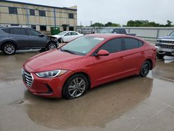 Salvage cars for sale at Wilmer, TX auction: 2018 Hyundai Elantra SEL