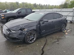 Salvage cars for sale at Exeter, RI auction: 2018 Ford Fusion SE Hybrid