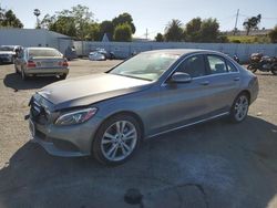 Salvage cars for sale at Vallejo, CA auction: 2015 Mercedes-Benz C 300 4matic