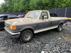 Salvage cars for sale at Waldorf, MD auction: 1991 Ford F150